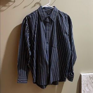 Black blue and white stripes